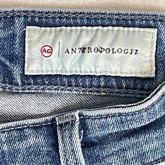 AG Adriano Goldschmied Anthropologie High Rise Stevie Skinny Ankle Jeans 25 - Picture 3 of 10